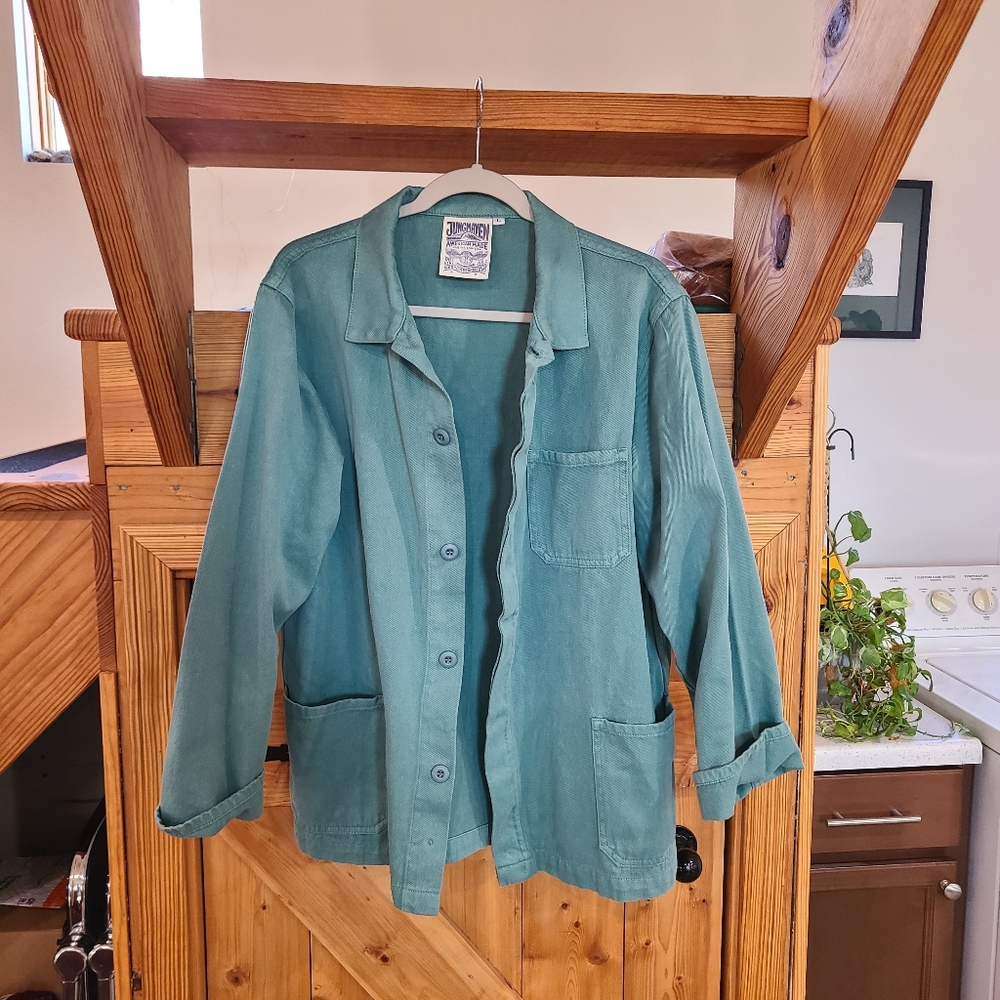 Jungmaven Olympic Jacket In Teal L